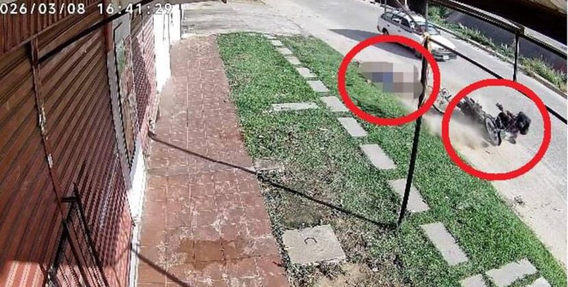 Policía de Santa Cruz busca motociclista que atropelló a ciclista en terapia intensiva