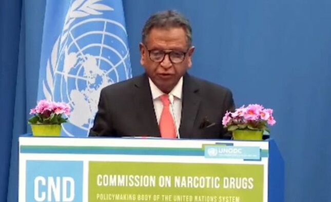 Bolivia en Viena advierte sobre aumento de drogas sintéticas y crimen empresarial