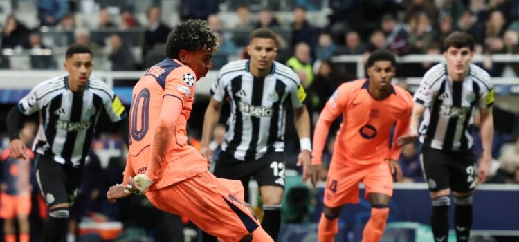 Barcelona rescata empate agónico ante Newcastle en partido de Champions League