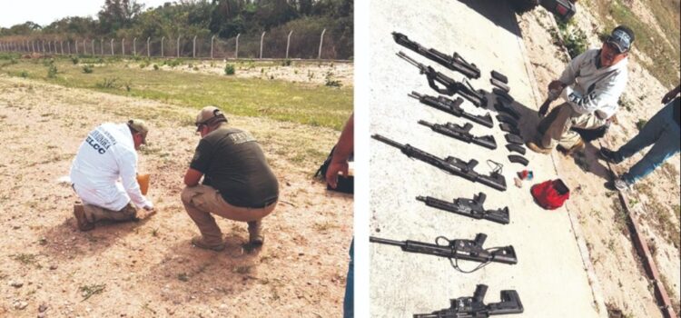Policía encuentra depósitos de droga y armas en Coloradillo narcopista