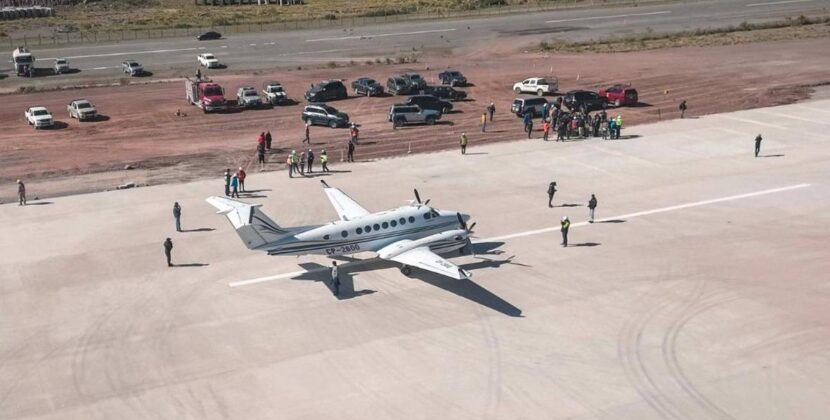 Aeropuerto de Potosí concreta el primer aterrizaje tras prueba superada