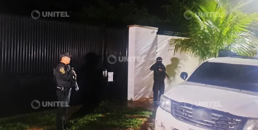 Autoridades secuestran inmueble en Porongo vinculado a casa de seguridad de Marset