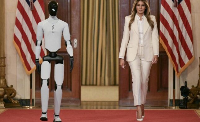 Melania Trump presenta robot humanoide en evento exclusivo de la Casa Blanca