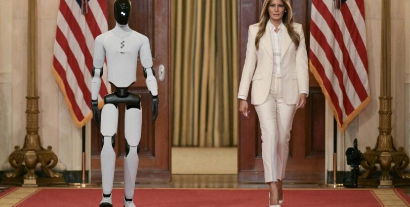 Melania Trump presenta robot humanoide en evento exclusivo de la Casa Blanca