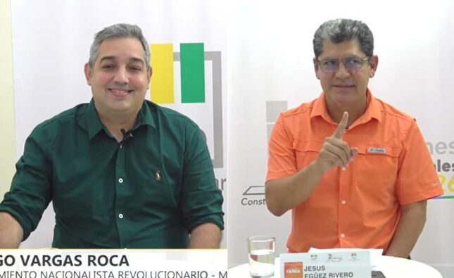 Vargas y Egüez llaman a votar el 19 de abril por un Beni con desarrollo y cero corrupción