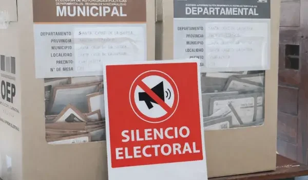 Entra en vigencia el silencio electoral en cinco departamentos de Bolivia para la segunda vuelta del 19 de abril