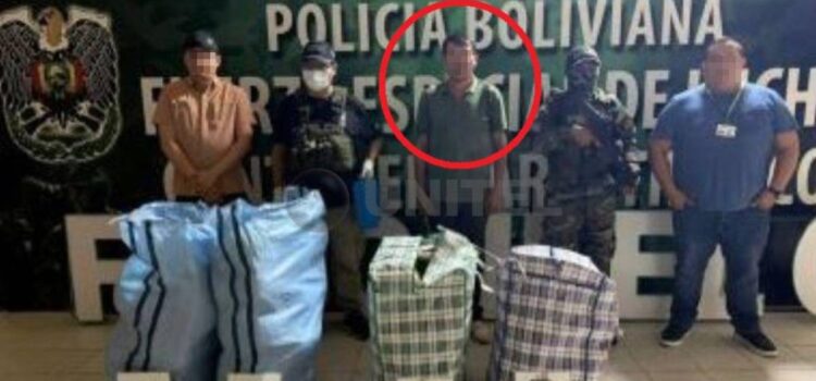 Detienen a hombre con 75 kilos de marihuana al evadir control policial en La Angostura, Santa Cruz