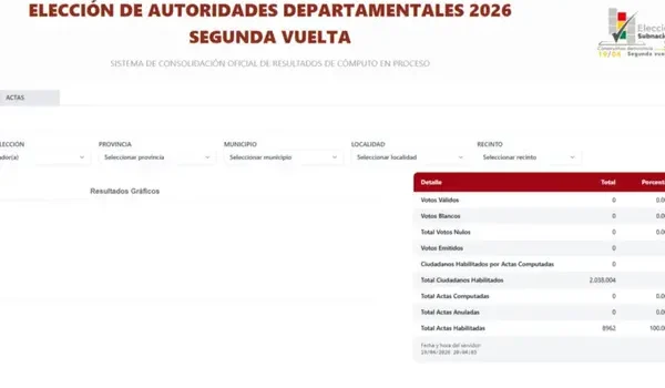 OEP habilita sistema oficial para seguir resultados de segunda vuelta en cinco departamentos