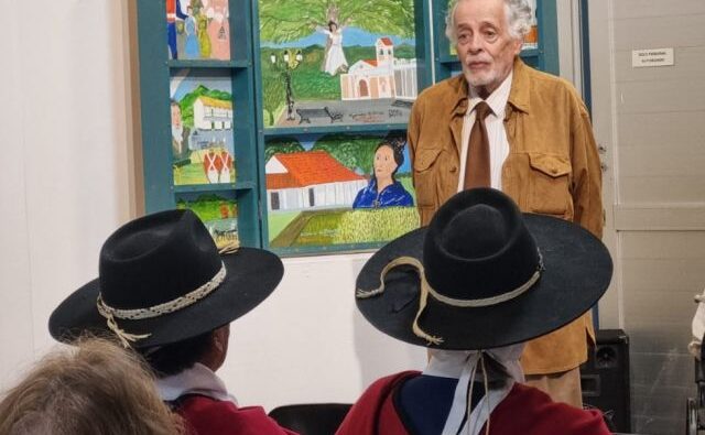 Gustavo Medeiros dona al Museo de Bellas Artes de Salta un retablo en homenaje a su antepasada, heroína de la independencia argentina
