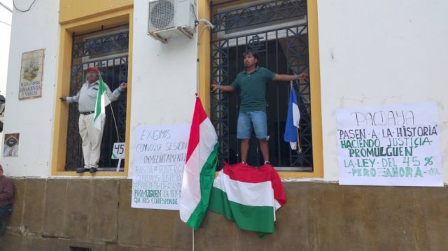 Provincias productoras mantienen huelga de hambre y amenazan con bloqueos si la ALDT no promulga la Ley del 45%