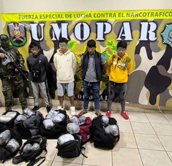 Umopar incauta 56 paquetes de marihuana en bus rumbo a Ivirgarzama