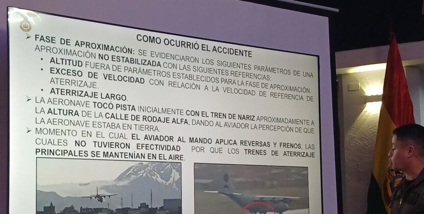 Fiscalía citará nuevamente a personal de torre de control por posible información errónea en accidente del Hércules C130 en El Alto
